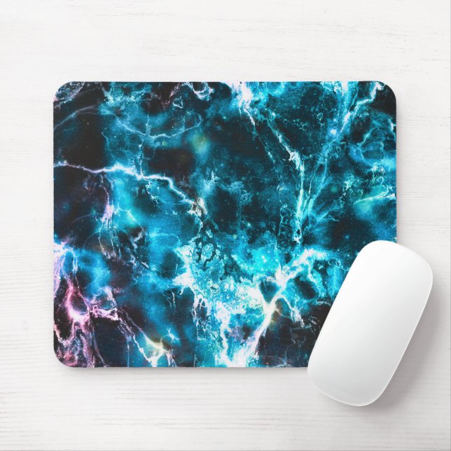 Tapis De Souris Marbre bleu (Avec souris)