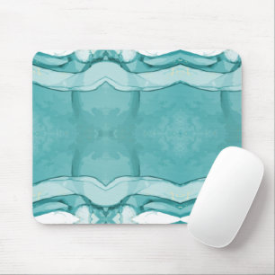Tapis De Souris Marbre bleu clair motif élégant moderne