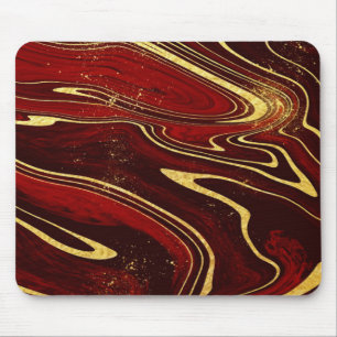 Tapis De Souris Marbre Bourgogne et Or