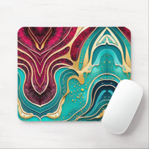 Tapis De Souris Marbre Elegance Luxueux Fluid Art