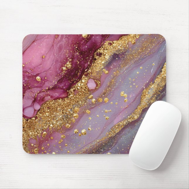 Tapis De Souris Marbre génial tendance moderne (Avec souris)