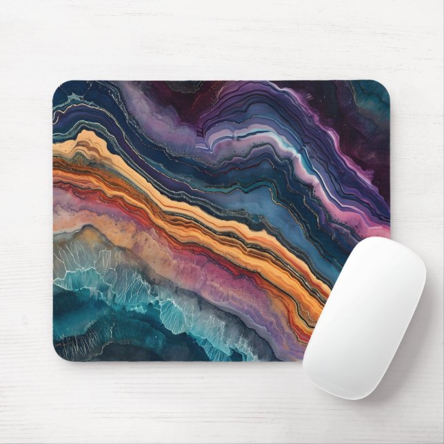 Tapis De Souris Marbre génial tendance moderne (Avec souris)