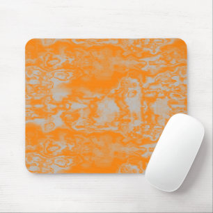 Tapis De Souris Marbre orange et gris