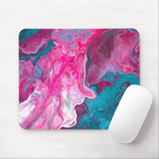 Tapis De Souris Marbre rose Turquoise Pour Peinture Art Peinture