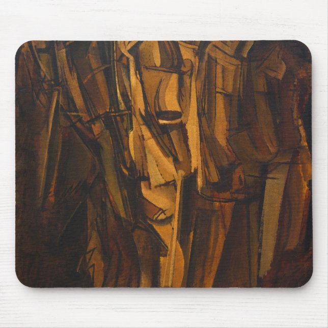 Tapis De Souris Marcel Duchamp Sad Young Man dans un train (Devant)