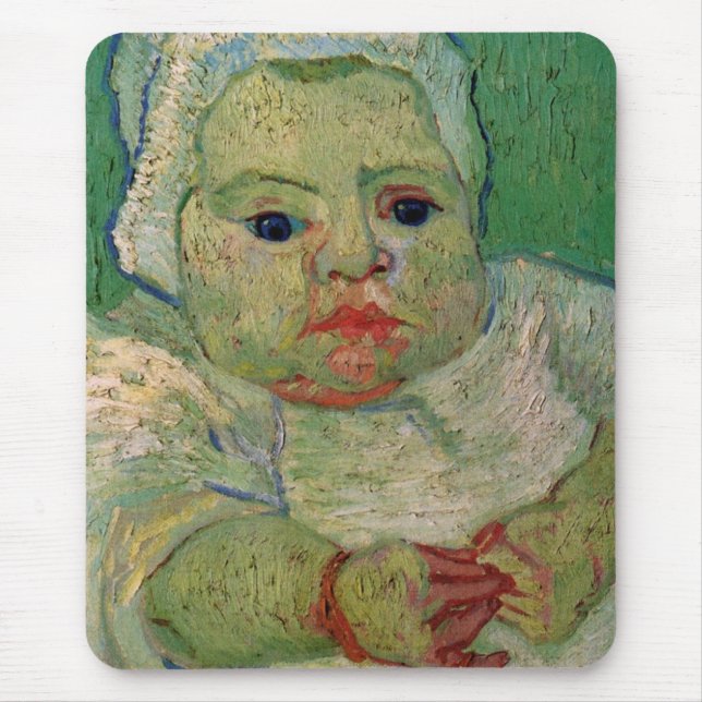 Tapis De Souris Marcelle Roulin bébé par Vincent van Gogh (Devant)