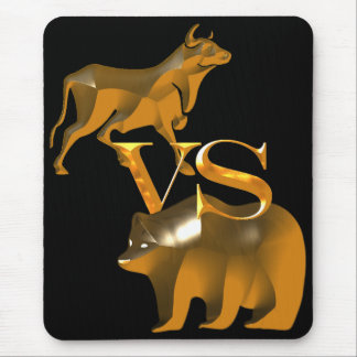 Tapis De Souris Marché Bull Et Marché De L'Ours