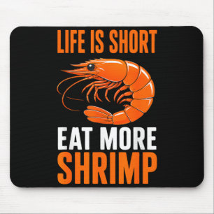 Tapis De Souris Marché de fruits de mer pêche aux crevettes fruits