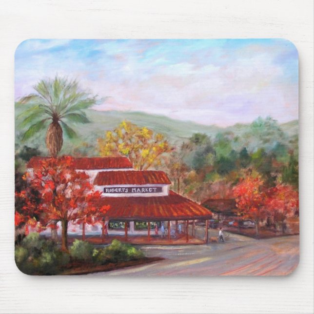 Tapis De Souris Marché de Roberts dans Woodside - customisé (Devant)