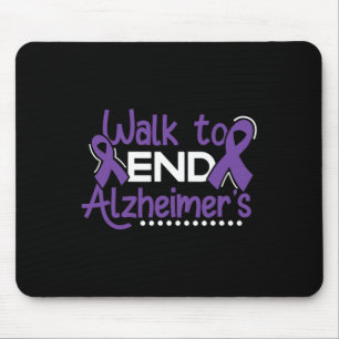 Tapis De Souris Marche Guerrier Dementia Ruban Violet Sensibilisat