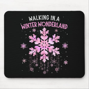 Tapis De Souris Marcher dans un tie-dye flocon de neige de merveil