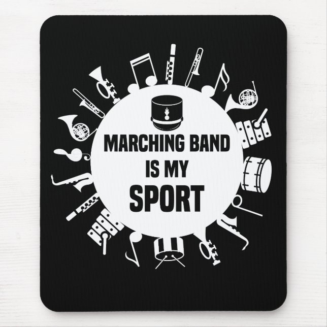 Tapis De Souris Marching Band Est Mon Sport (Devant)