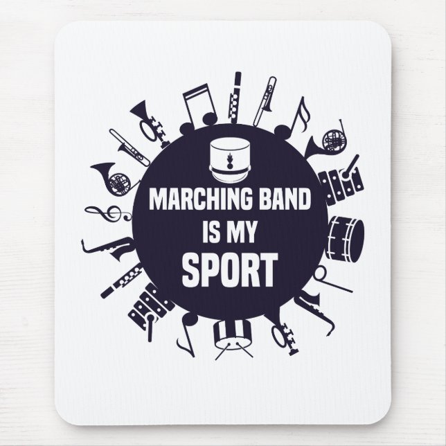 Tapis De Souris Marching Band Est Mon Sport (Devant)