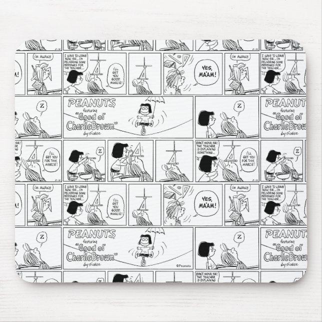 Tapis De Souris Marcie & Pepperment Patty En Classe (Devant)