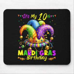 Tapis De Souris Mardi Gras 10e anniversaire Gras Mardi 10 ans