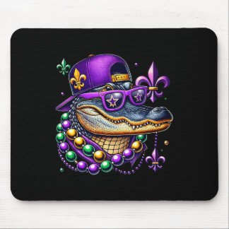 Tapis De Souris Mardi Gras Alligator Mardigator Crocodile Kids Boy