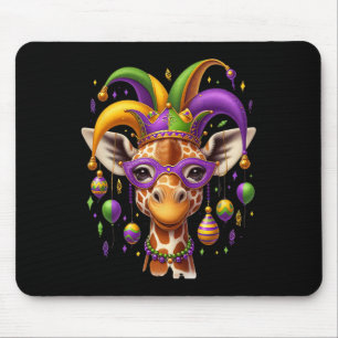 Tapis De Souris Mardi Gras Giraffe