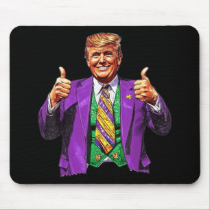 Tapis De Souris Mardi Gras Grand à nouveau Donald Trump Drapeau am
