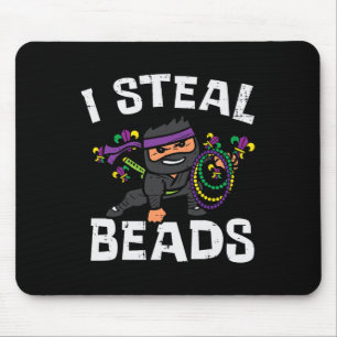 Tapis De Souris Mardi Gras Je Vole Perles Ninja Garçons Enfants T