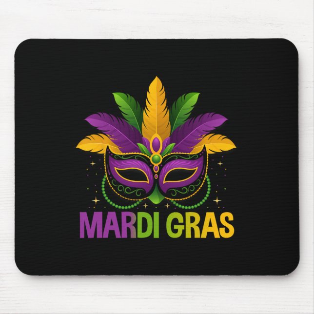 Tapis De Souris Mardi Gras Jester Masque Costume Enfants Filles Ga (Devant)
