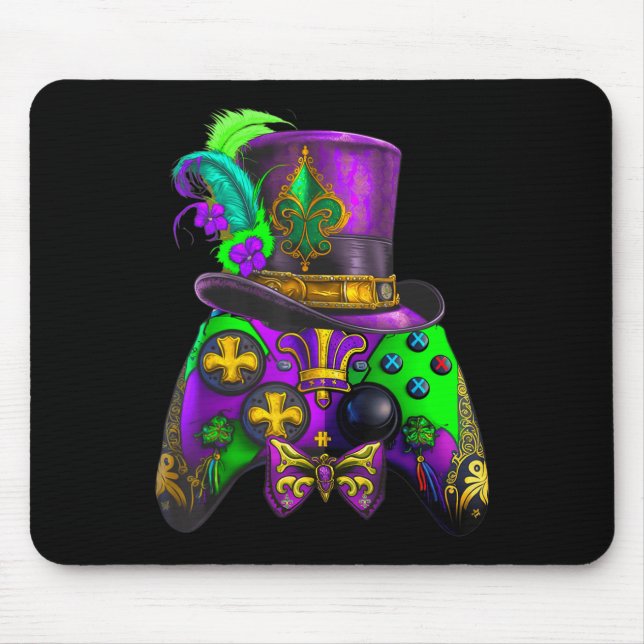Tapis De Souris Mardi Gras Video Game Controller E sport pour enfa (Devant)