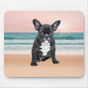 Tapis De Souris Mare French Bulldog Beach Eau Soleil