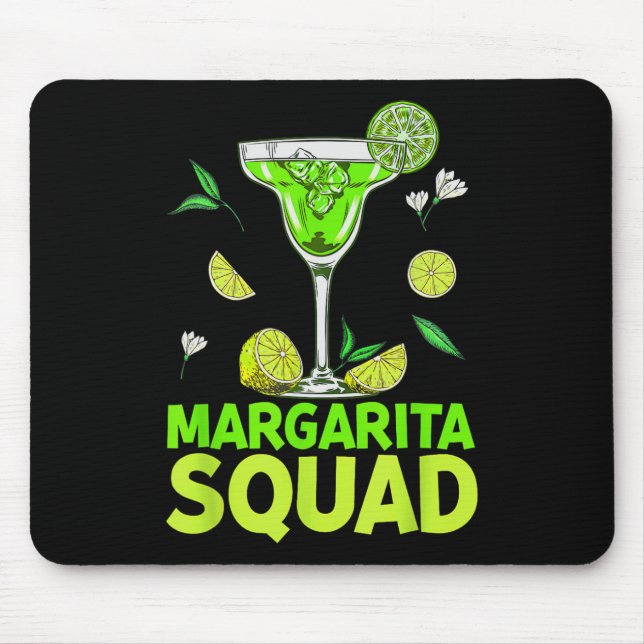 Tapis De Souris Margarita Squad Cinco De Mayo Costumes Pour Mexica (Devant)