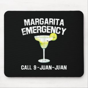 Tapis De Souris Margarita Urgence Mexicaine Fiesta Drôle Cinco De
