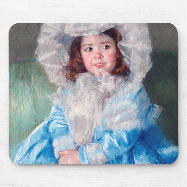 Tapis De Souris Margot en bleu, Mary Cassatt (Devant)