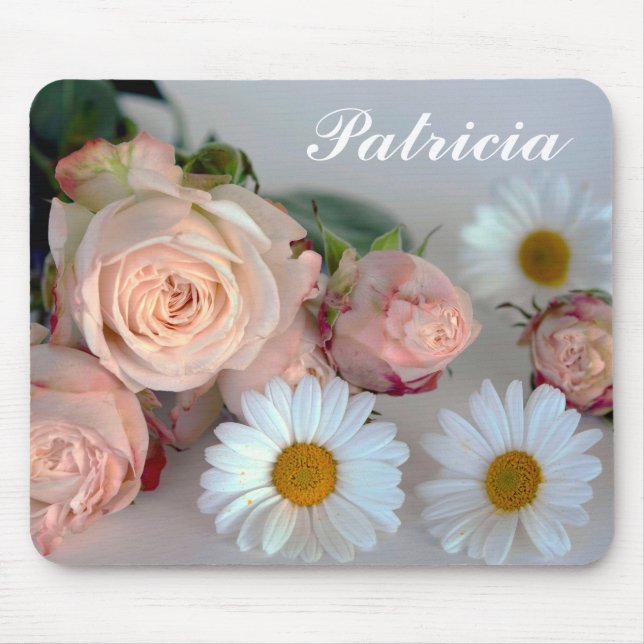 Tapis De Souris Marguerite et Rose (Devant)