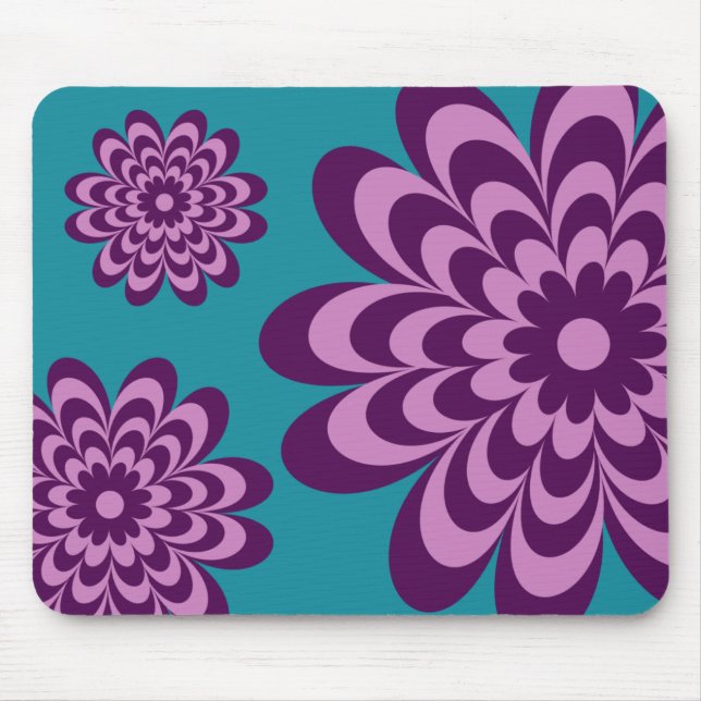 Tapis De Souris Marguerites super modernes Mousepad (Devant)