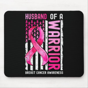 Tapis De Souris Mari D'Un Guerrier Cancer Du Sein Usa