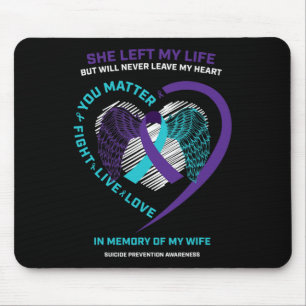 Tapis De Souris Mari En Mémoire De Ma Femme Prévention Suicide Aw