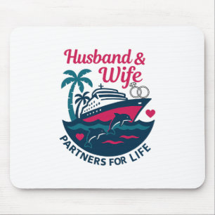 Tapis De Souris Mari Et Femme Couple Correspondant Vacances En Cro