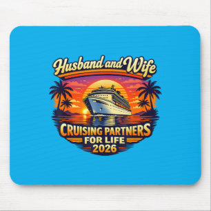 Tapis De Souris Mari Et Femme Partenaires De Croisière Pour La Vie