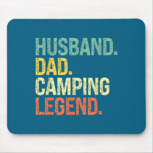 Tapis De Souris Mari Papa Camping Légende Fête des Pères