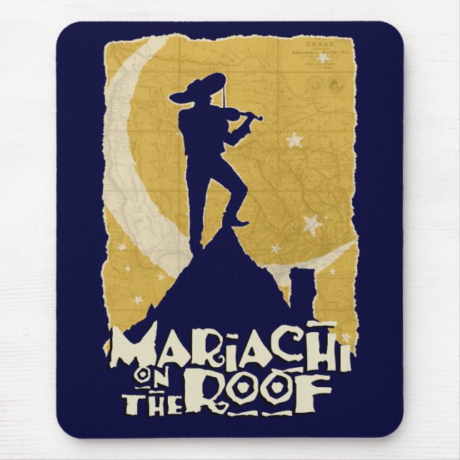Tapis De Souris Mariachi sur le toit (Devant)