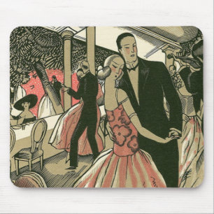 Tapis De Souris Mariage Art Déco vintage, Première Danse pour mari