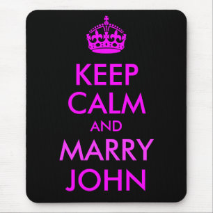 Tapis de souris Mariage Calme et John