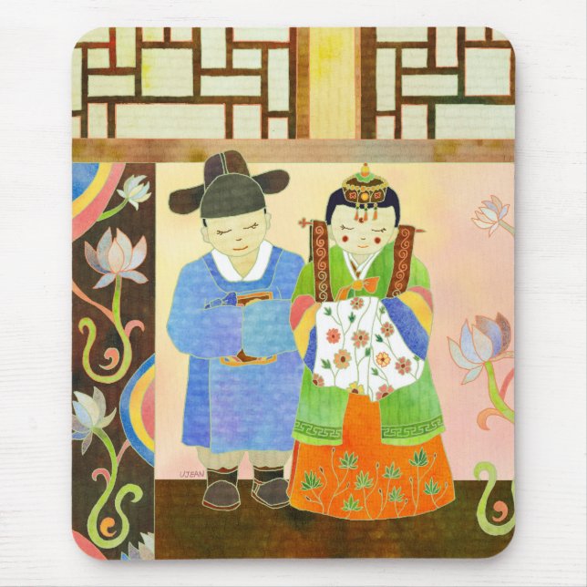 Tapis De Souris Mariage coréen traditionnel (#1) Mousepad (Devant)
