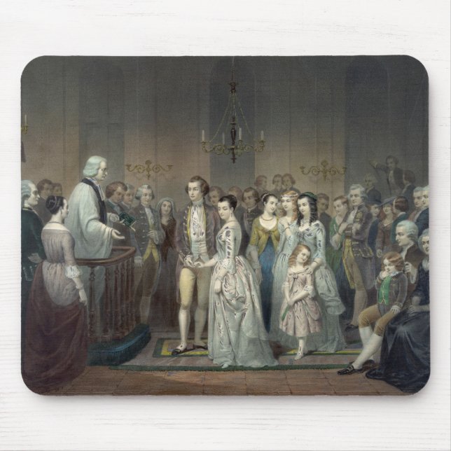 Tapis De Souris Mariage de George Washington mousepad (Devant)