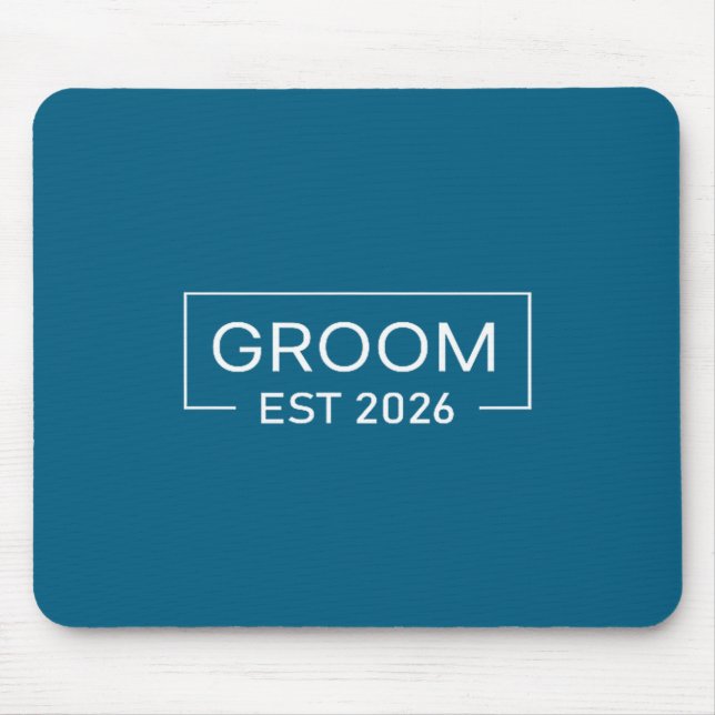 Tapis De Souris Mariage de mariage de marié mignon (Devant)