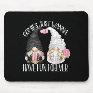 Tapis De Souris Mariage drôle Douche Poinçon Mignon Gnomies Pour l