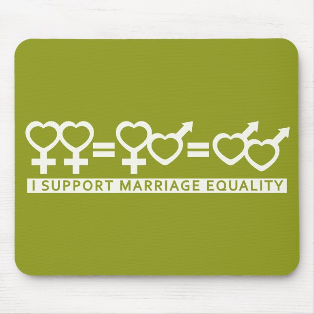 Tapis De Souris Mariage Égalité / One Love coutume mousepad (Devant)