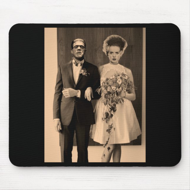 Tapis De Souris Mariage Élégant - Performance Monstrueuse d'Hallow (Devant)