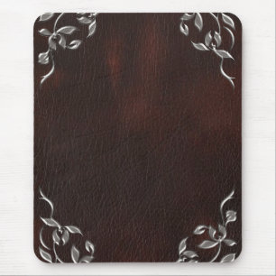 Tapis De Souris Mariage en cuir occidental sophistiqué