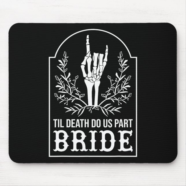Tapis De Souris Mariage jumelé des couples mariés de squelette de  (Devant)