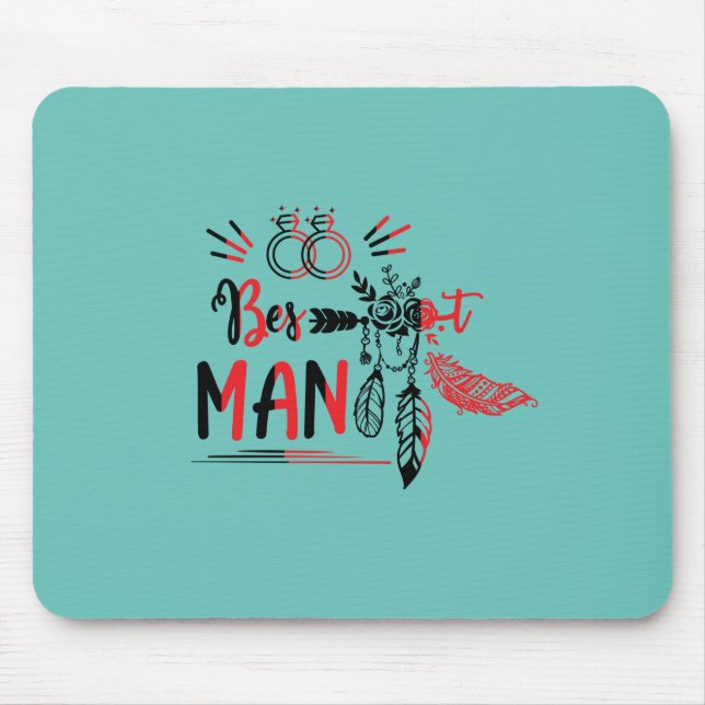 Tapis De Souris Mariage Mariage cadeau Best Man (Devant)