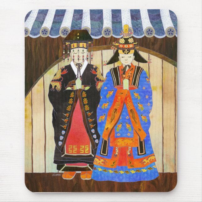 Tapis De Souris Mariage Mousepad de roi et de Reine (Devant)