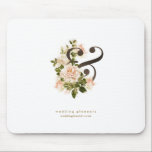 Tapis De Souris Mariage Planification de la pêche romantique Rose<br><div class="desc">Mariage Planification Pêche romantique Rose Ampersand Mouse Pad - Wedding planner romantique pêche rousse rose design</div>